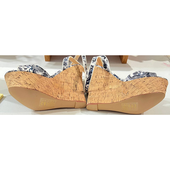 Shoedazzle Cork Platform 6" Wedge Peep Toe Shoes Size 8 NWT. - Picture 4 of 5